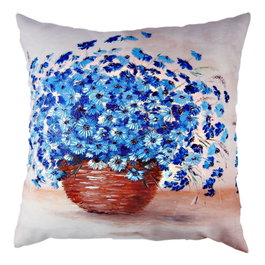 Aberto Design Cojín Multicolor 43 x 43 cm con Relleno de Silicona